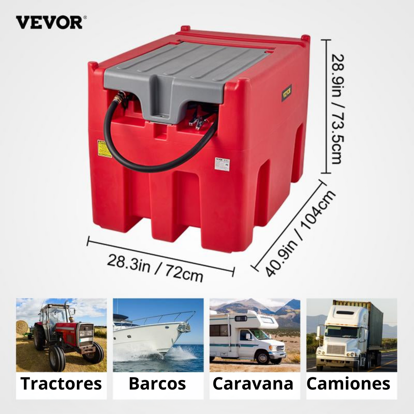 Deposito Diesel Portátil 116 Galones y 10 GPM